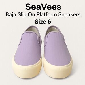 SeaVees Baja Slip-On Platform Sneakers – Size 6